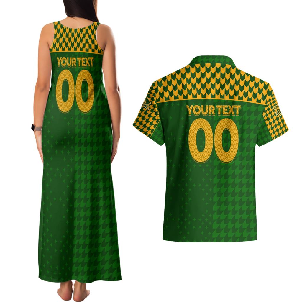 Personalised Australia Soccer Matildas Couples Matching Tank Maxi Dress and Hawaiian Shirt Super Team