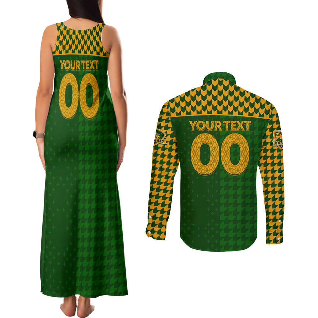 Personalised Australia Soccer Matildas Couples Matching Tank Maxi Dress and Long Sleeve Button Shirt Super Team