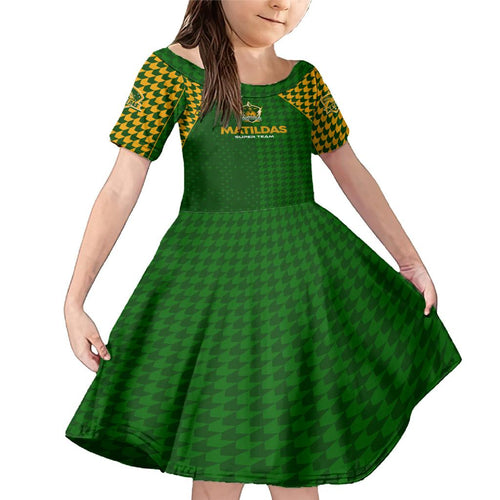 Personalised Australia Soccer Matildas Family Matching Mermaid Dress and Hawaiian Shirt Super Team