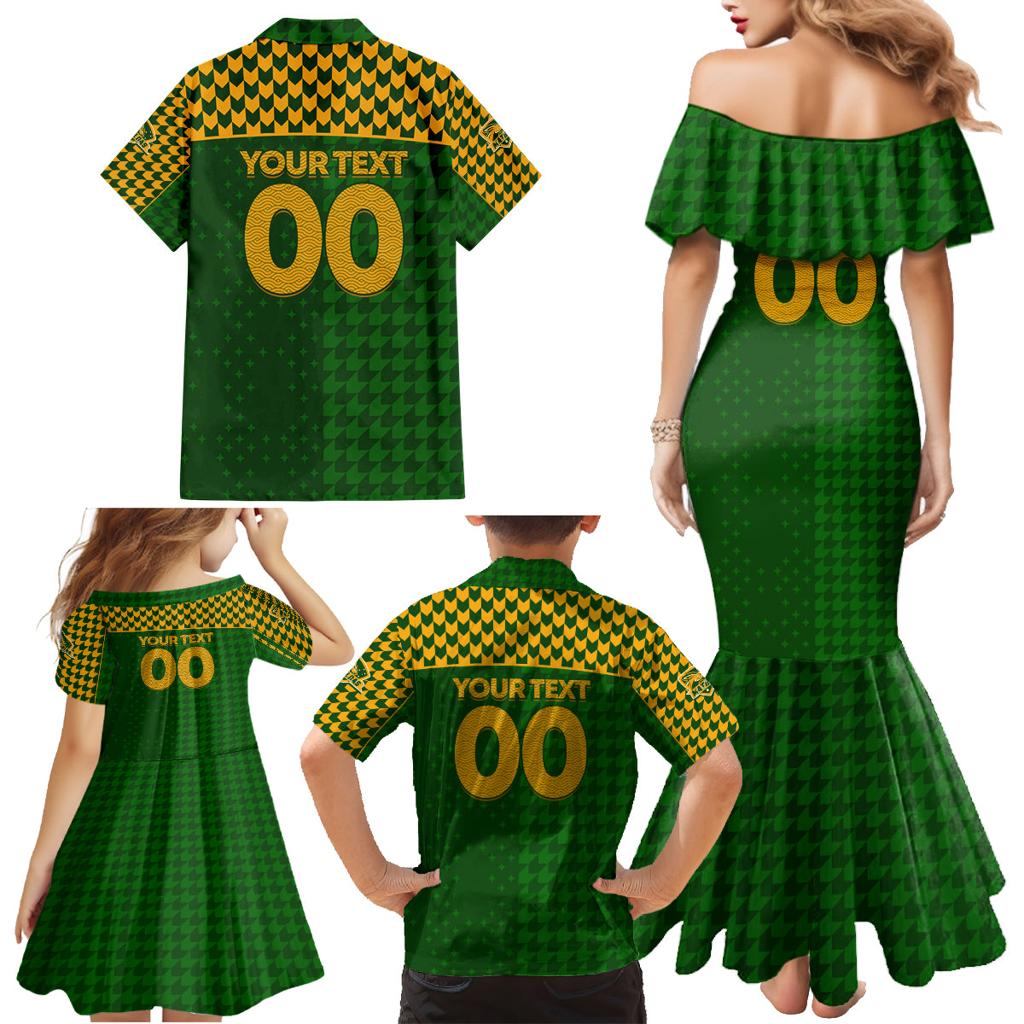 Personalised Australia Soccer Matildas Family Matching Mermaid Dress and Hawaiian Shirt Super Team