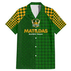 Personalised Australia Soccer Matildas Family Matching Mermaid Dress and Hawaiian Shirt Super Team