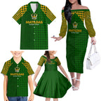 Personalised Australia Soccer Matildas Family Matching Off The Shoulder Long Sleeve Dress and Hawaiian Shirt Super Team