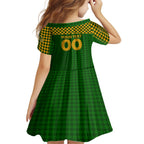 Personalised Australia Soccer Matildas Family Matching Off Shoulder Maxi Dress and Hawaiian Shirt Super Team