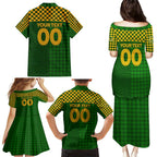 Personalised Australia Soccer Matildas Family Matching Puletasi and Hawaiian Shirt Super Team