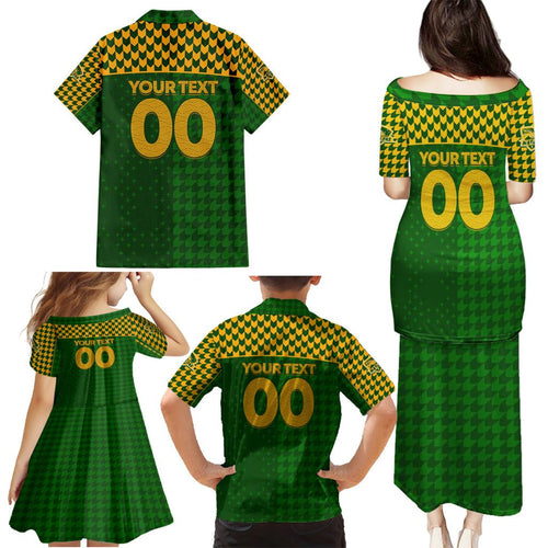 Personalised Australia Soccer Matildas Family Matching Puletasi and Hawaiian Shirt Super Team