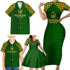 Personalised Australia Soccer Matildas Family Matching Short Sleeve Bodycon Dress and Hawaiian Shirt Super Team