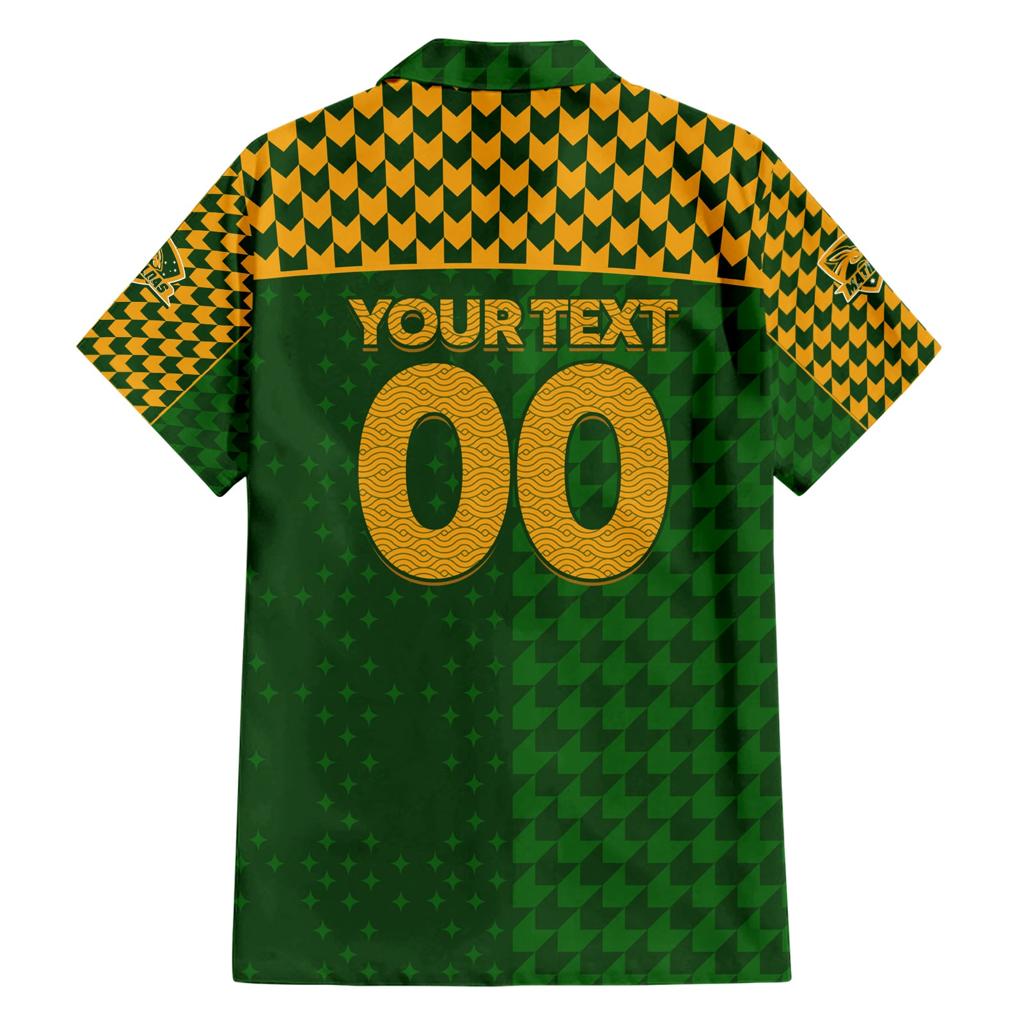 Personalised Australia Soccer Matildas Family Matching Short Sleeve Bodycon Dress and Hawaiian Shirt Super Team