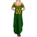 Personalised Australia Soccer Matildas Family Matching Summer Maxi Dress and Hawaiian Shirt Super Team