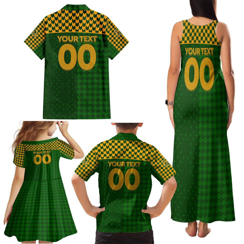 Personalised Australia Soccer Matildas Family Matching Tank Maxi Dress and Hawaiian Shirt Super Team