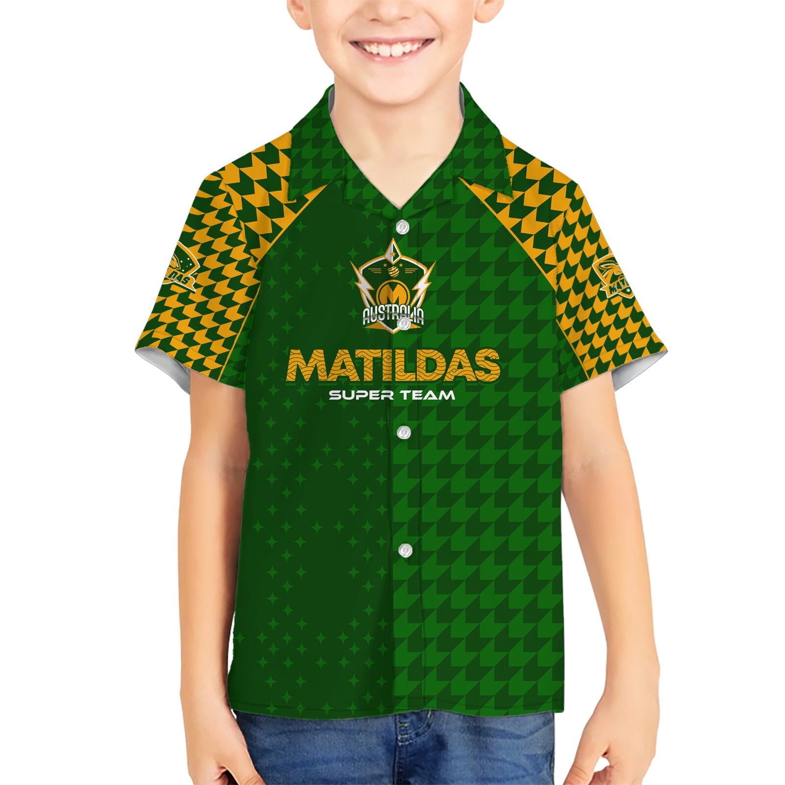 Personalised Australia Soccer Matildas Hawaiian Shirt Super Team
