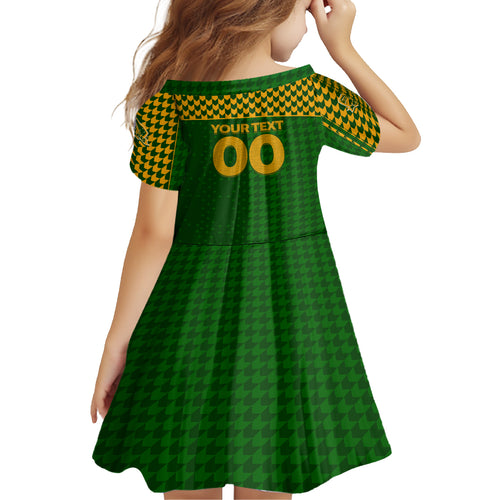 Personalised Australia Soccer Matildas Kid Short Sleeve Dress Super Team