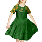 Personalised Australia Soccer Matildas Kid Short Sleeve Dress Super Team