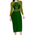 Personalised Australia Soccer Matildas Long Sleeve Bodycon Dress Super Team