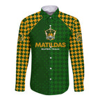 Personalised Australia Soccer Matildas Long Sleeve Button Shirt Super Team
