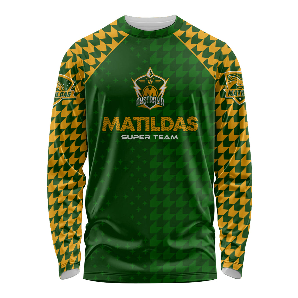 Personalised Australia Soccer Matildas Long Sleeve Shirt Super Team