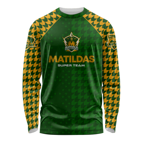 Personalised Australia Soccer Matildas Long Sleeve Shirt Super Team