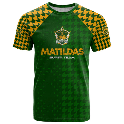 Personalised Australia Soccer Matildas T Shirt Super Team