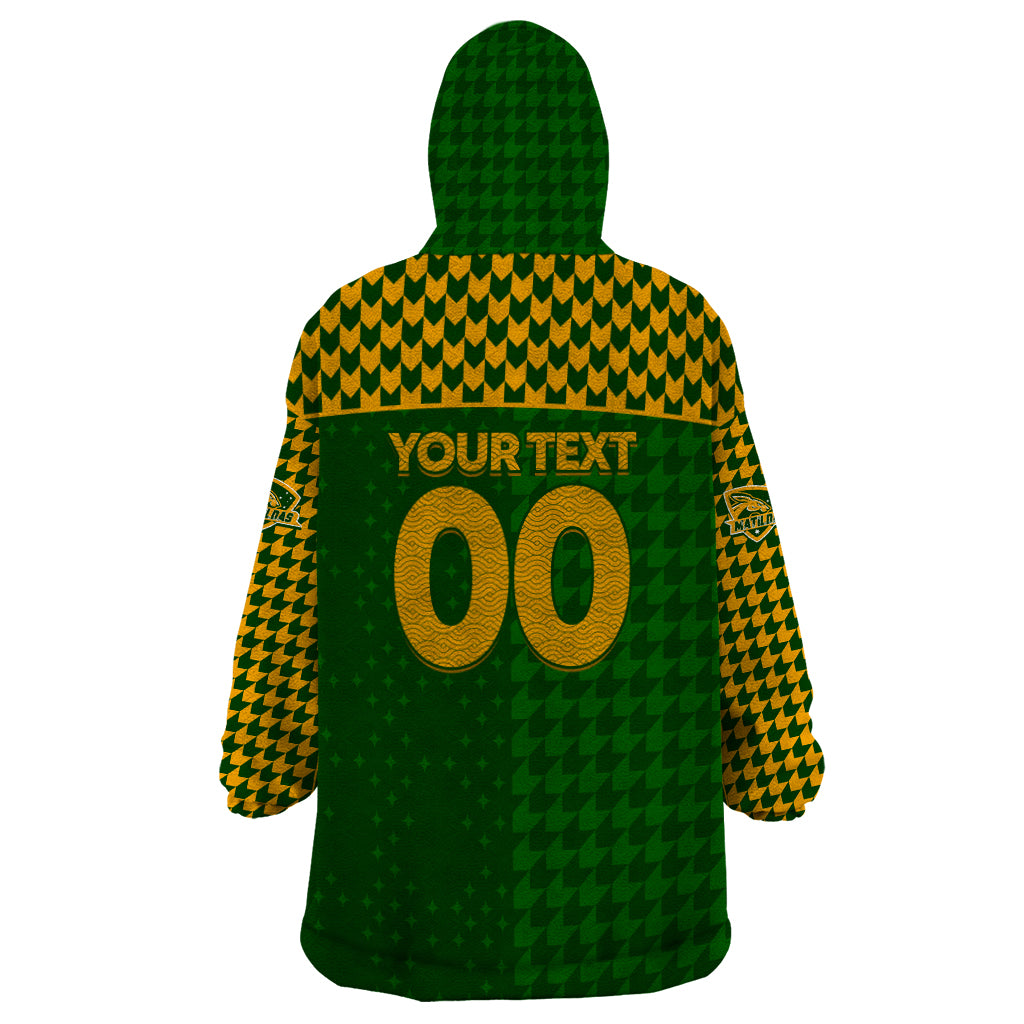 Personalised Australia Soccer Matildas Wearable Blanket Hoodie Super Team