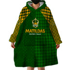 Personalised Australia Soccer Matildas Wearable Blanket Hoodie Super Team