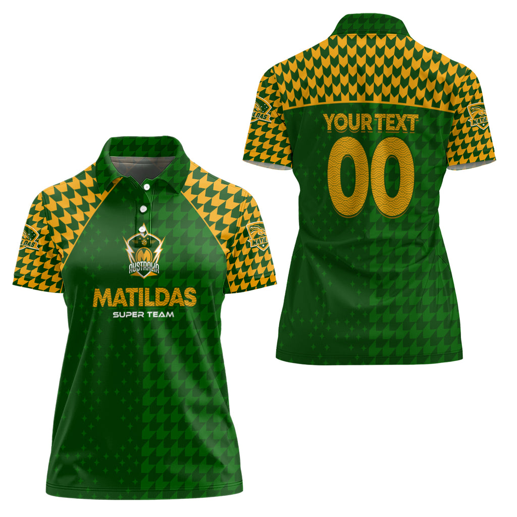 Personalised Australia Soccer Matildas Women Polo Shirt Super Team