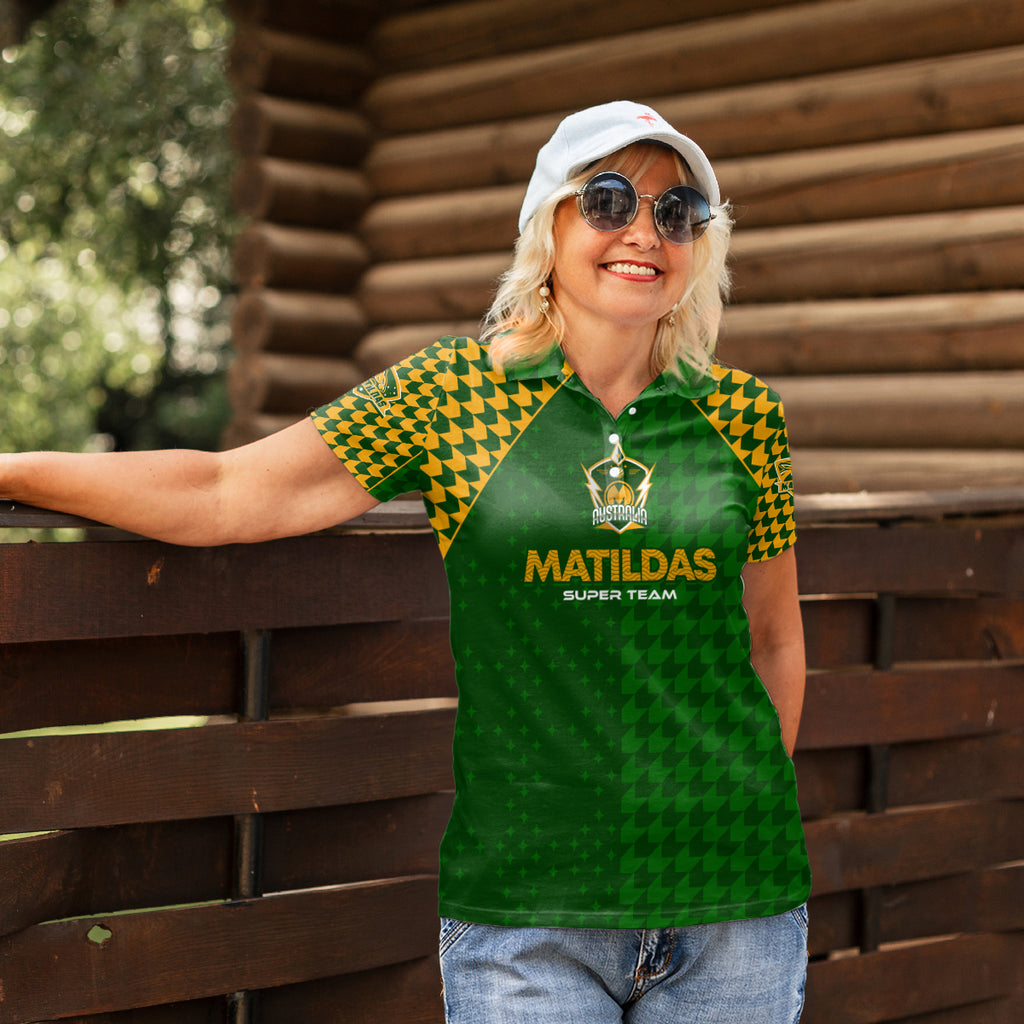 Personalised Australia Soccer Matildas Women Polo Shirt Super Team