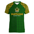 Personalised Australia Soccer Matildas Women V-Neck T-Shirt Super Team