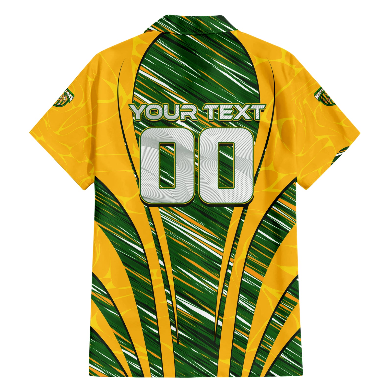 Personalised Australia Matildas Hawaiian Shirt Abstract Line