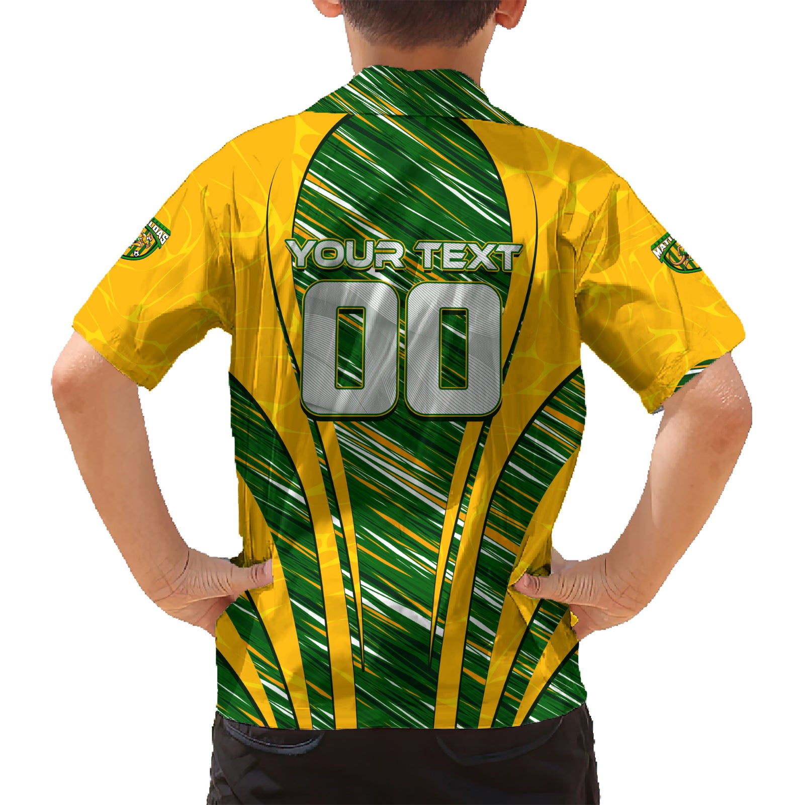 Personalised Australia Matildas Hawaiian Shirt Abstract Line