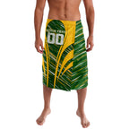 Personalised Australia Matildas Lavalava Abstract Line