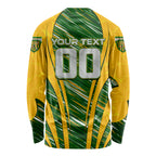 Personalised Australia Matildas Long Sleeve Shirt Abstract Line