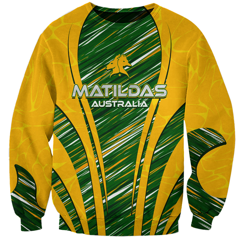 Personalised Australia Matildas Sweatshirt Abstract Line