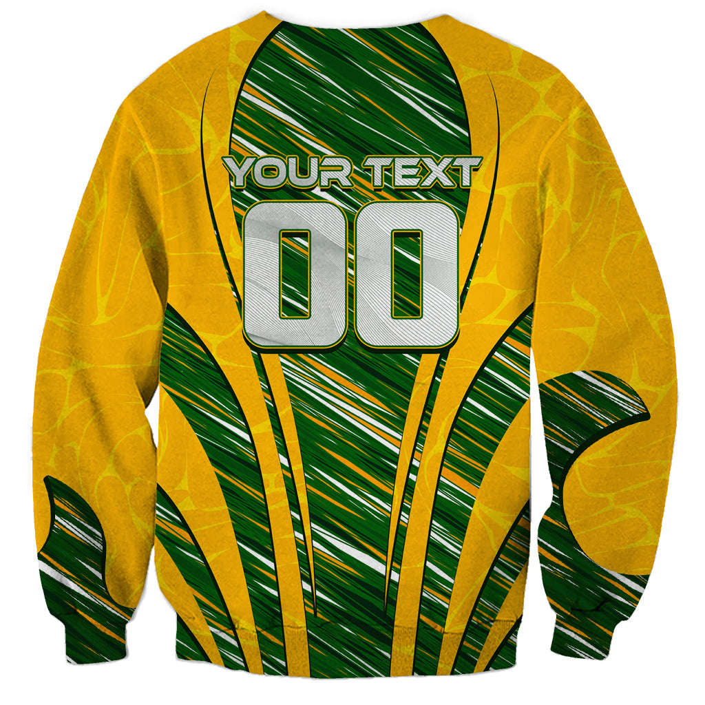 Personalised Australia Matildas Sweatshirt Abstract Line