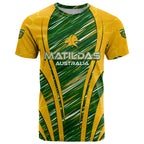 Personalised Australia Matildas T Shirt Abstract Line