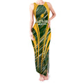 Personalised Australia Matildas Tank Maxi Dress Abstract Line