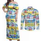 surfing-christmas-couples-matching-off-shoulder-maxi-dress-and-long-sleeve-button-shirt-tropical-santa-lets-go-surfing
