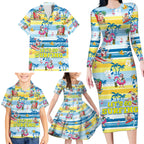 surfing-christmas-family-matching-long-sleeve-bodycon-dress-and-hawaiian-shirt-tropical-santa-lets-go-surfing