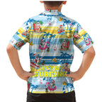 surfing-christmas-family-matching-mermaid-dress-and-hawaiian-shirt-tropical-santa-lets-go-surfing