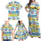 surfing-christmas-family-matching-off-shoulder-maxi-dress-and-hawaiian-shirt-tropical-santa-lets-go-surfing