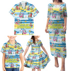 surfing-christmas-family-matching-puletasi-dress-and-hawaiian-shirt-tropical-santa-lets-go-surfing
