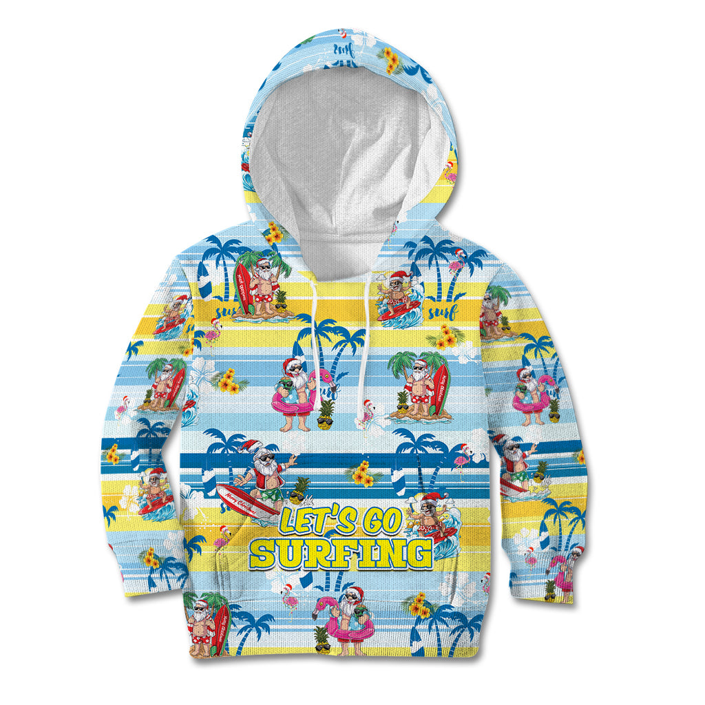 surfing-christmas-kid-hoodie-tropical-santa-lets-go-surfing