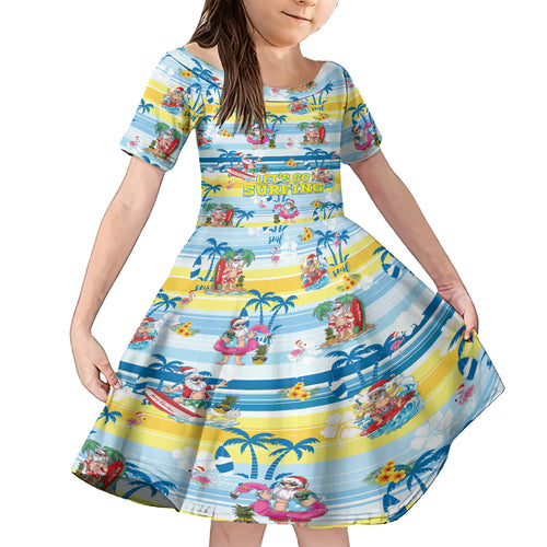surfing-christmas-kid-short-sleeve-dress-tropical-santa-lets-go-surfing