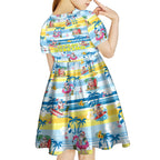 surfing-christmas-kid-short-sleeve-dress-tropical-santa-lets-go-surfing