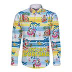 surfing-christmas-long-sleeve-button-shirt-tropical-santa-lets-go-surfing