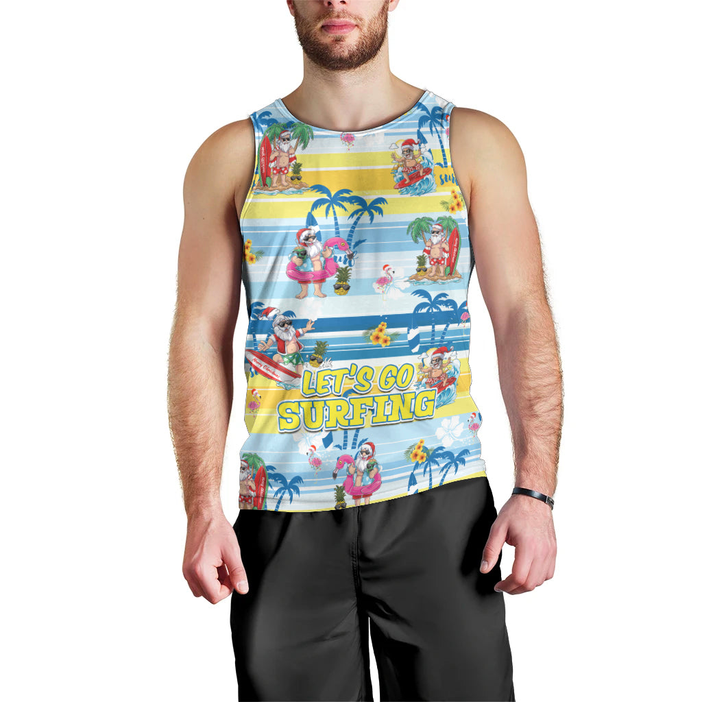 surfing-christmas-men-tank-top-tropical-santa-lets-go-surfing