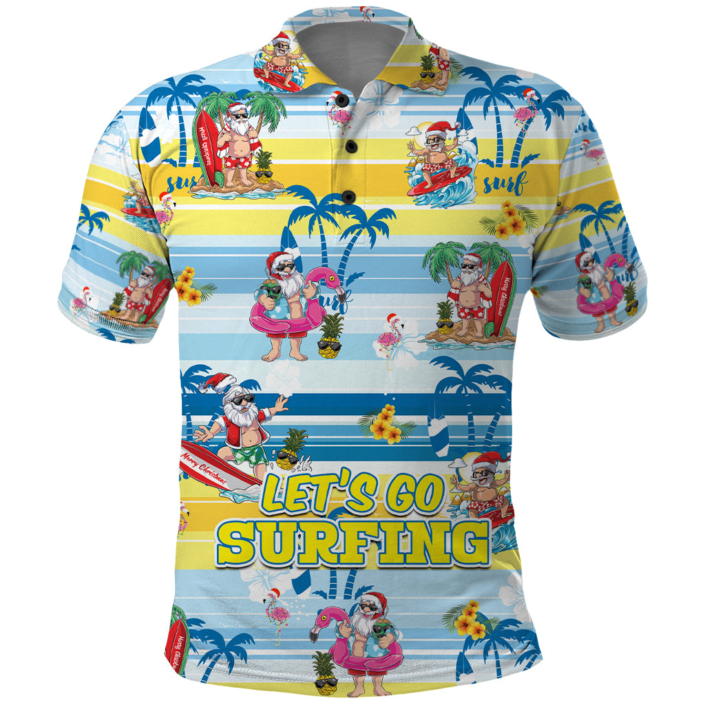 surfing-christmas-polo-shirt-tropical-santa-lets-go-surfing