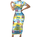 surfing-christmas-short-sleeve-bodycon-dress-tropical-santa-lets-go-surfing