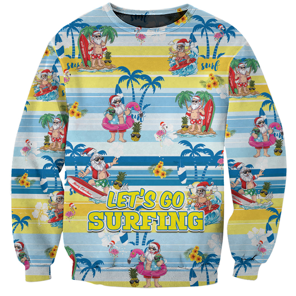 surfing-christmas-sweatshirt-tropical-santa-lets-go-surfing