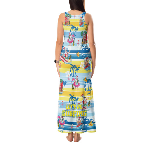 surfing-christmas-tank-maxi-dress-tropical-santa-lets-go-surfing