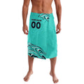 Personalised Australia Soccer Matildas Lavalava Kangaroo Tornado Turquoise DT02