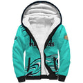 Personalised Australia Soccer Matildas Sherpa Hoodie Kangaroo Tornado Turquoise DT02